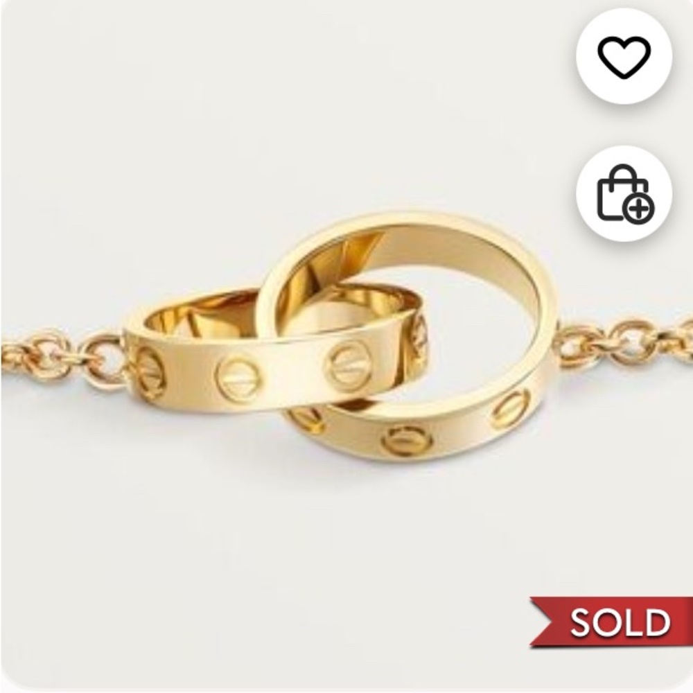 AUTHENTIC Cartier Love Bracelt on Chain